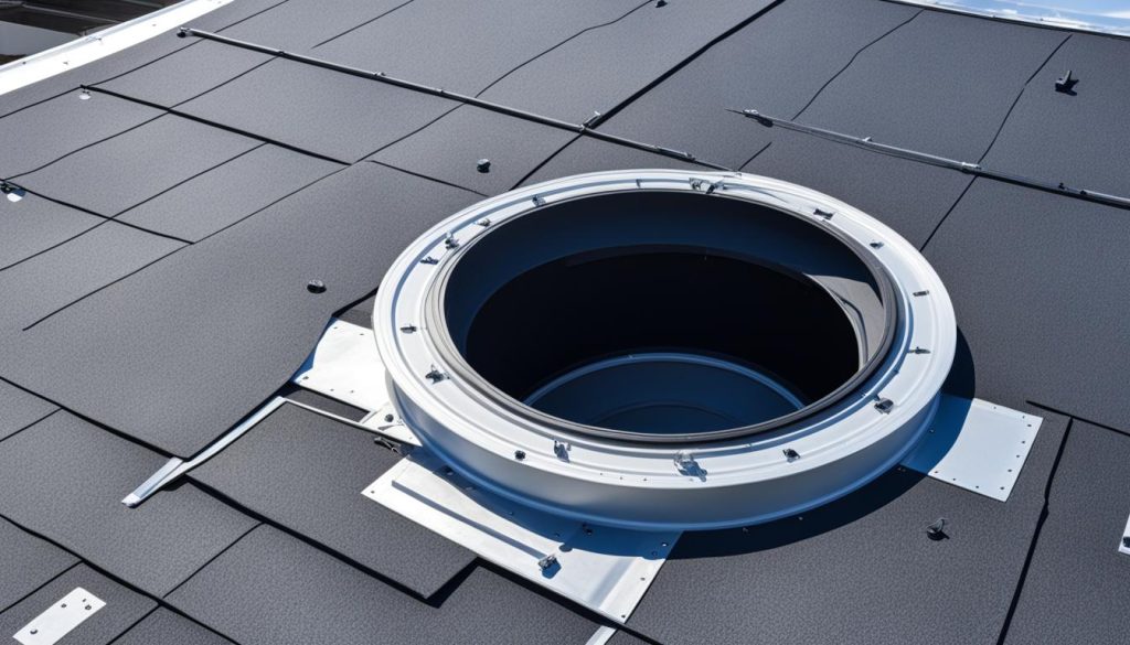 Dakdoorvoer plat dak EPDM